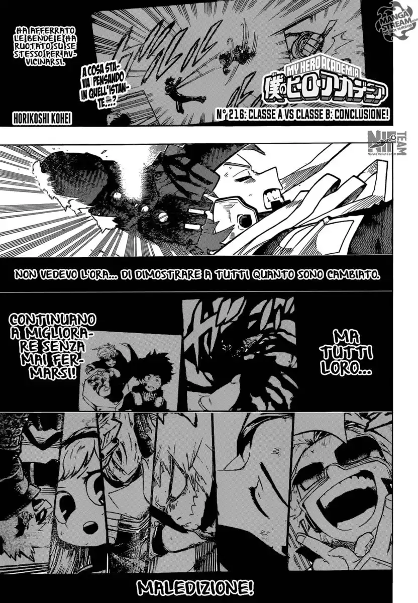 Boku no Hero Academia Capitolo 216 page 2