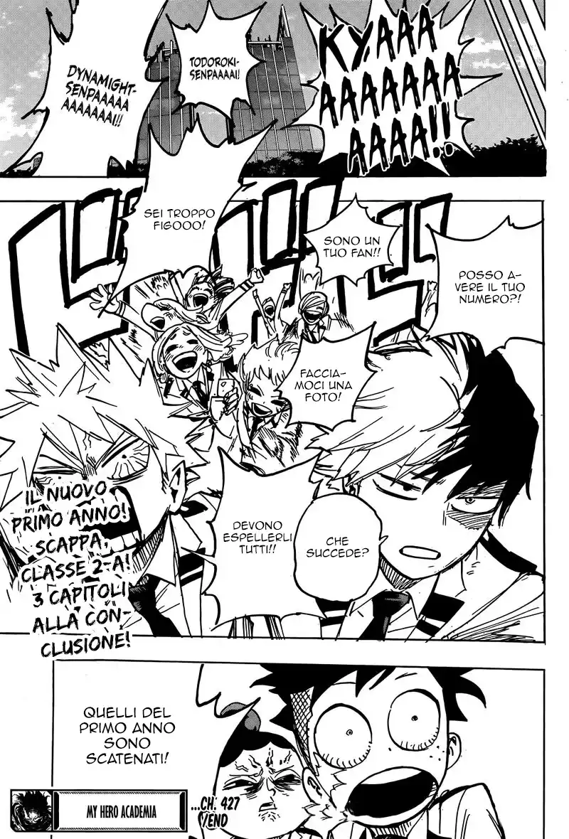 Boku no Hero Academia Capitolo 427 page 16