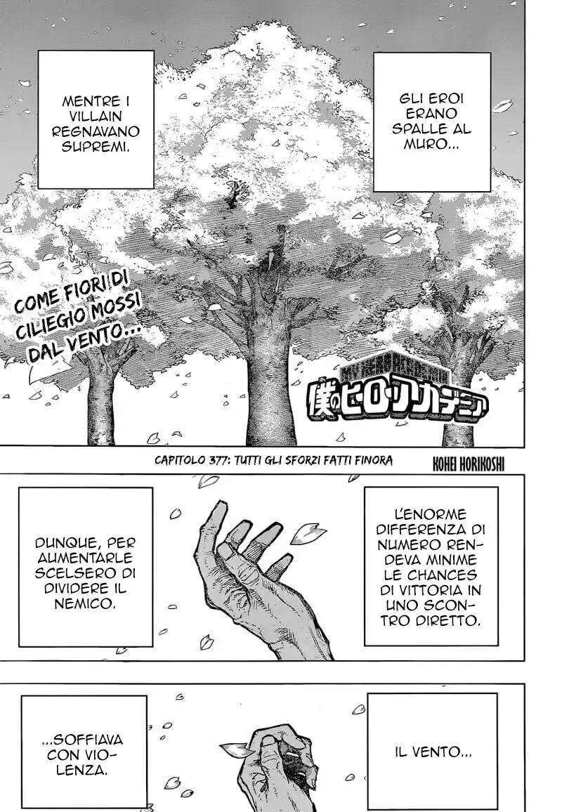 Boku no Hero Academia Capitolo 377 page 2