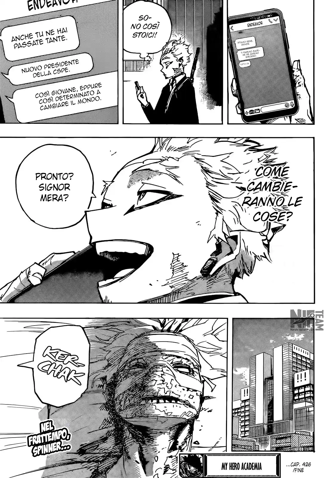 Boku no Hero Academia Capitolo 426 page 16