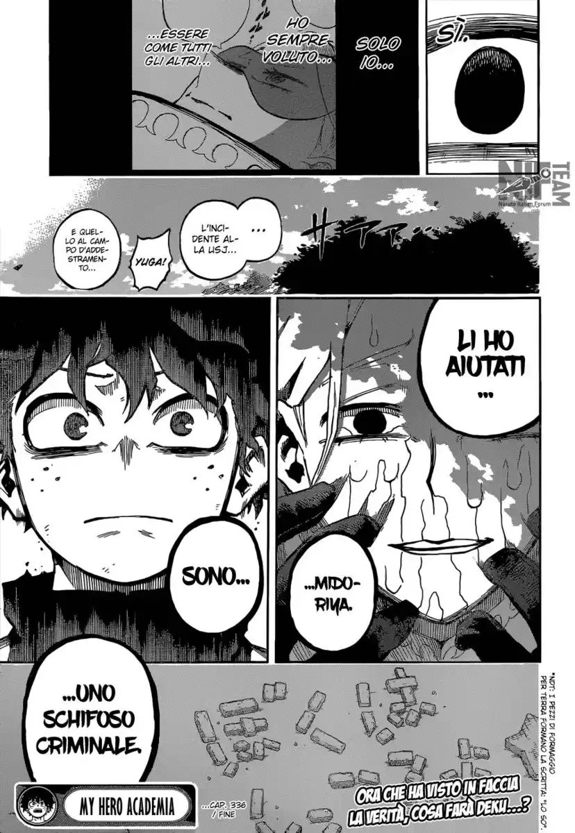 Boku no Hero Academia Capitolo 336 page 17