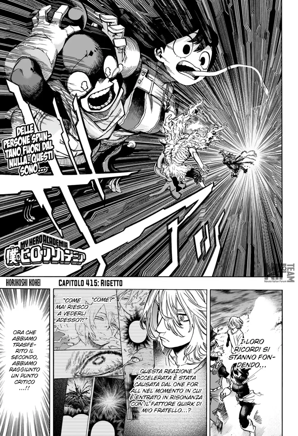 Boku no Hero Academia Capitolo 415 page 1