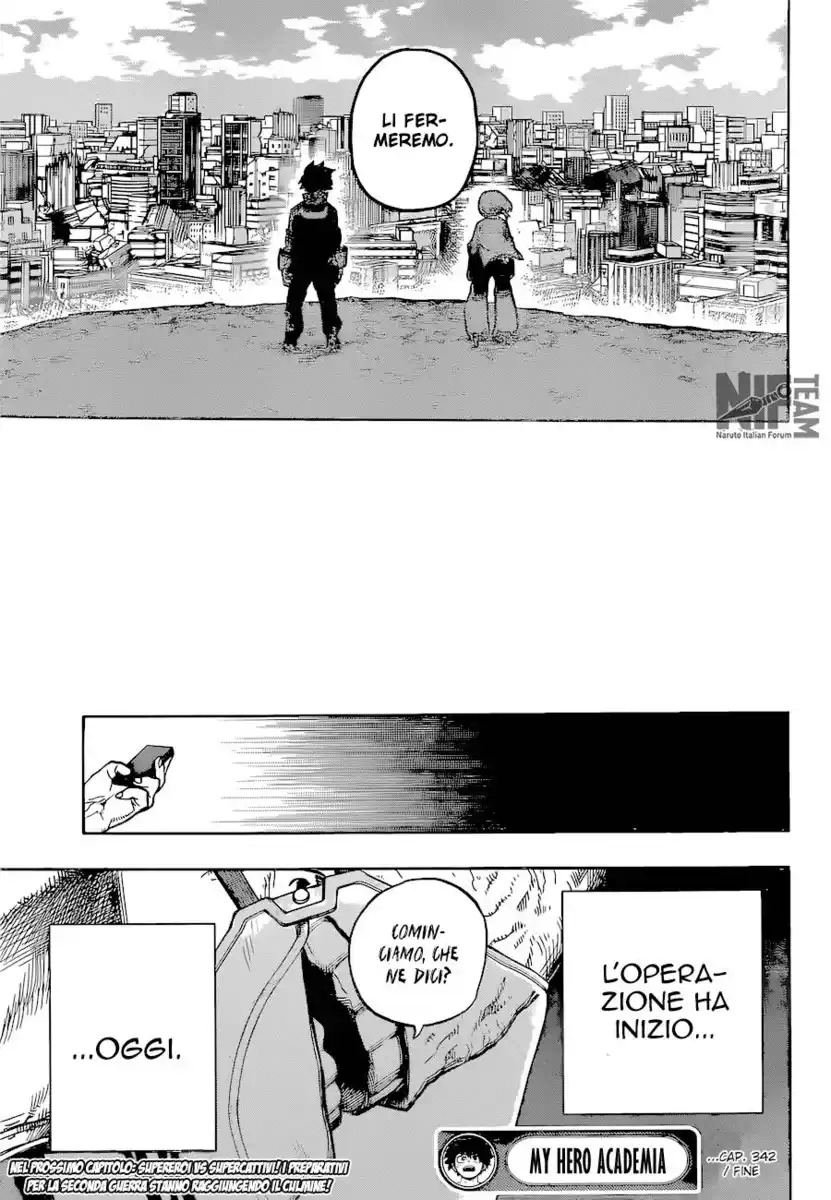 Boku no Hero Academia Capitolo 342 page 18