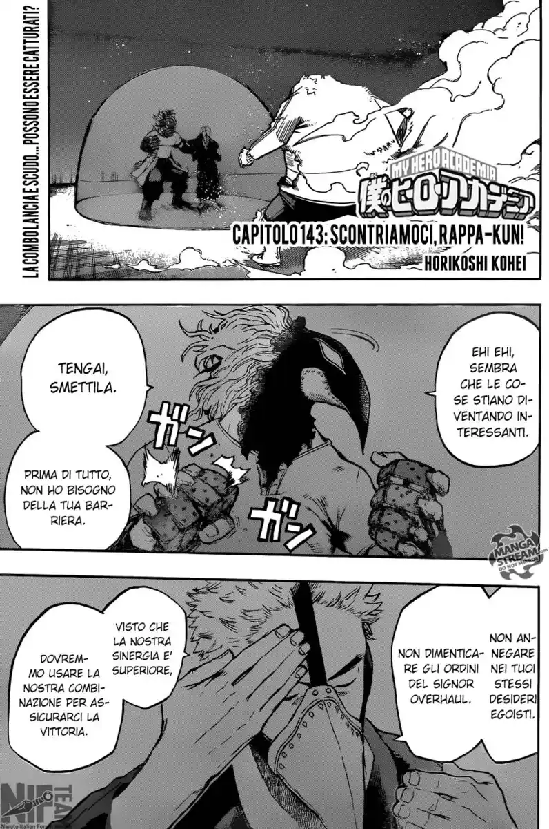 Boku no Hero Academia Capitolo 143 page 2