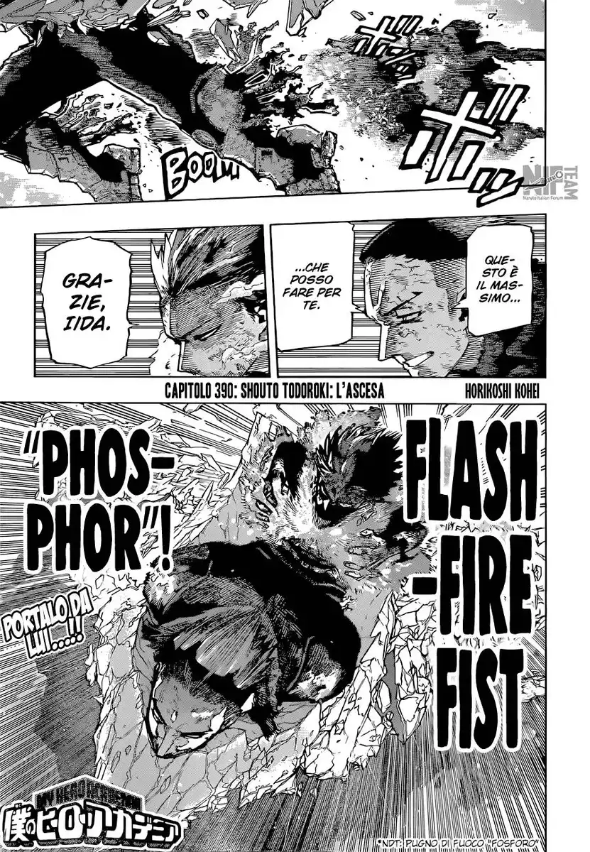 Boku no Hero Academia Capitolo 390 page 1