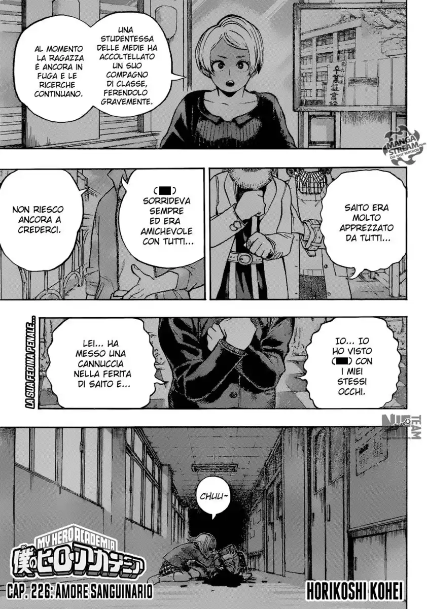 Boku no Hero Academia Capitolo 226 page 2