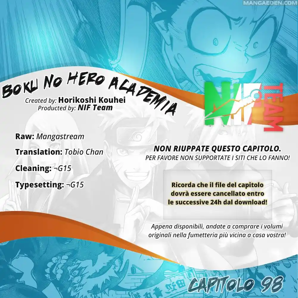 Boku no Hero Academia Capitolo 98 page 1