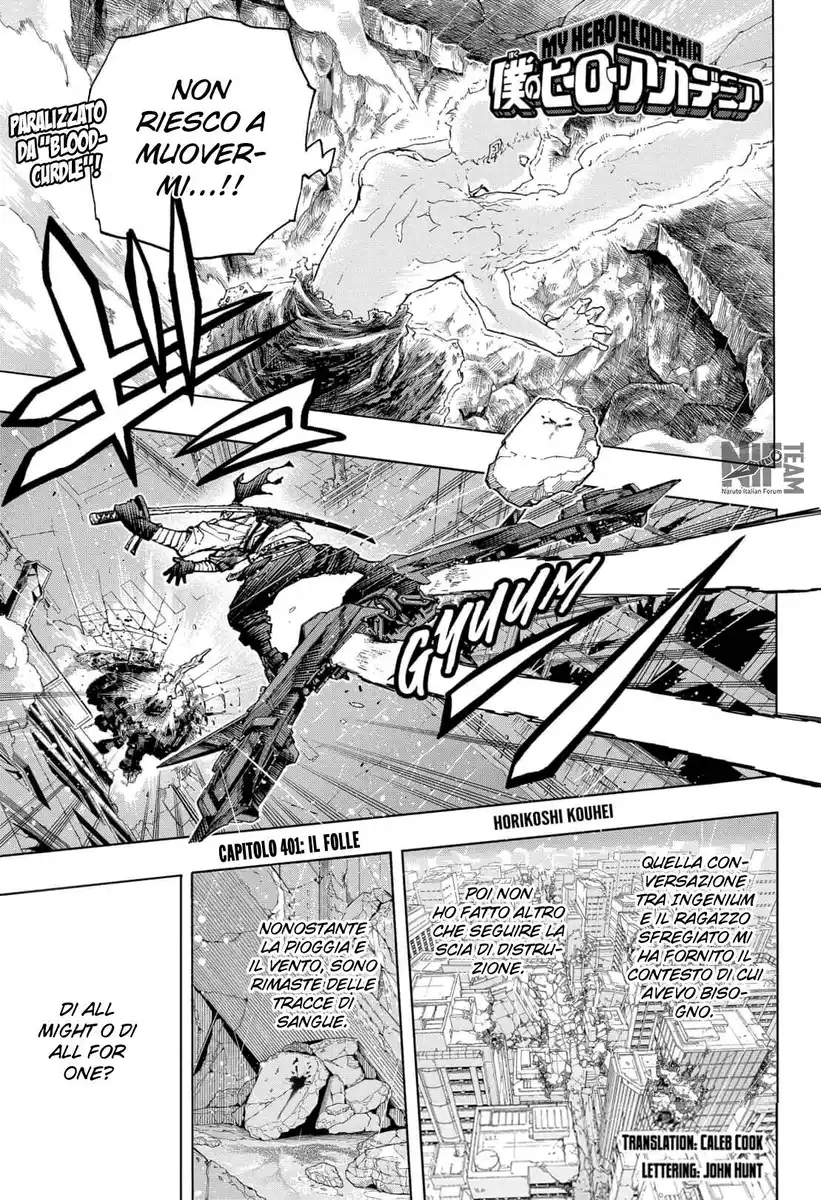 Boku no Hero Academia Capitolo 401 page 1