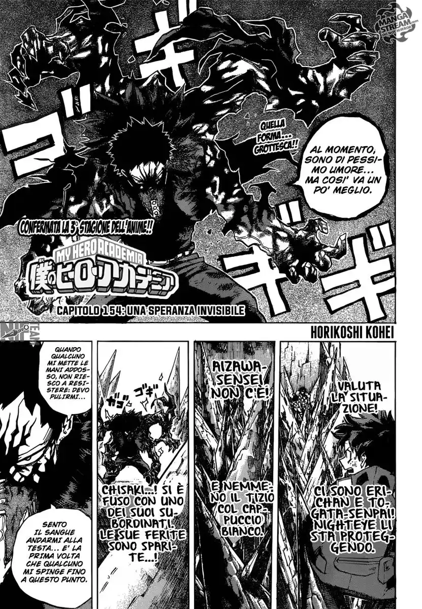 Boku no Hero Academia Capitolo 154 page 2