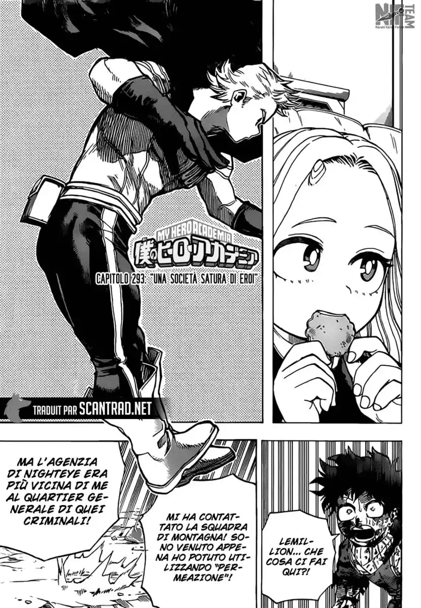 Boku no Hero Academia Capitolo 293 page 3