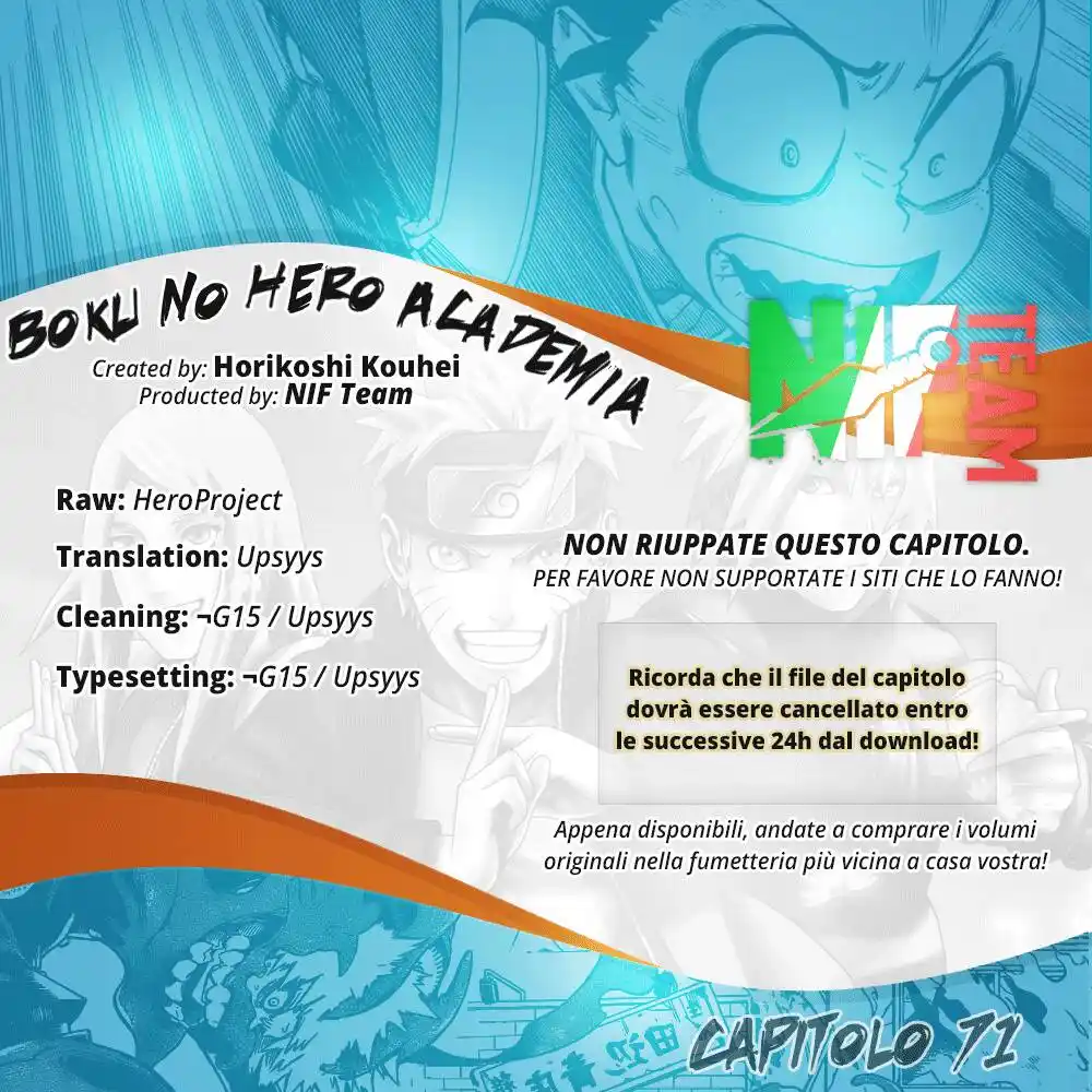 Boku no Hero Academia Capitolo 71 page 1