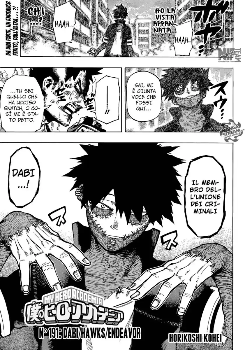 Boku no Hero Academia Capitolo 191 page 2