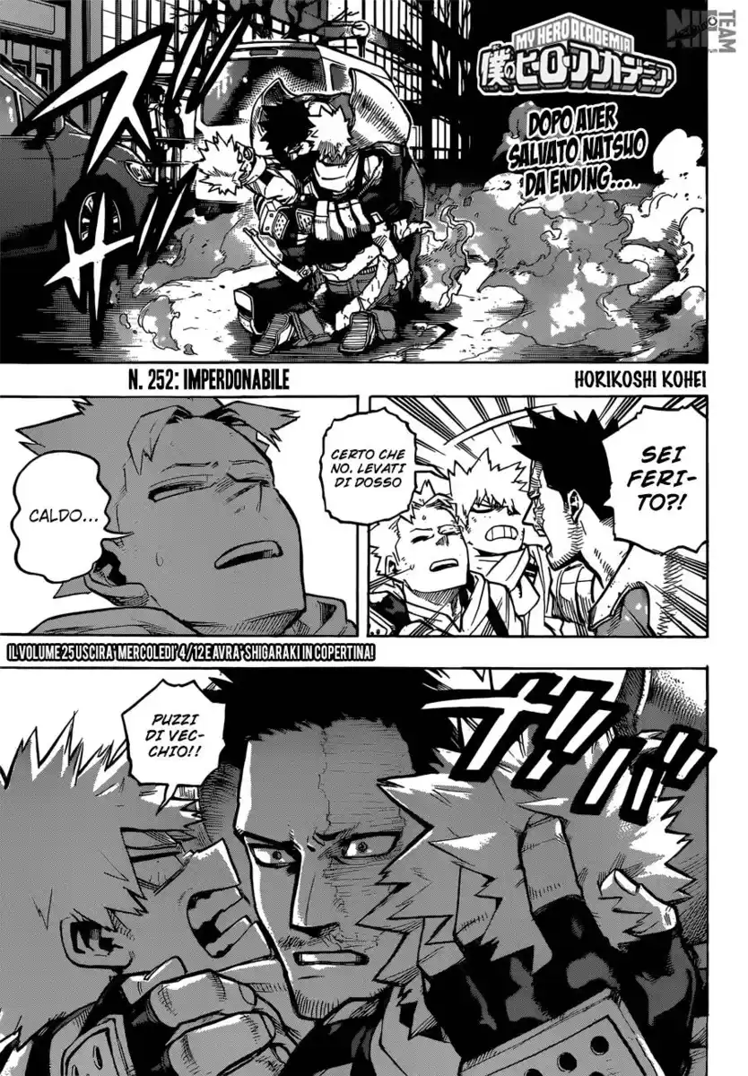 Boku no Hero Academia Capitolo 252 page 2