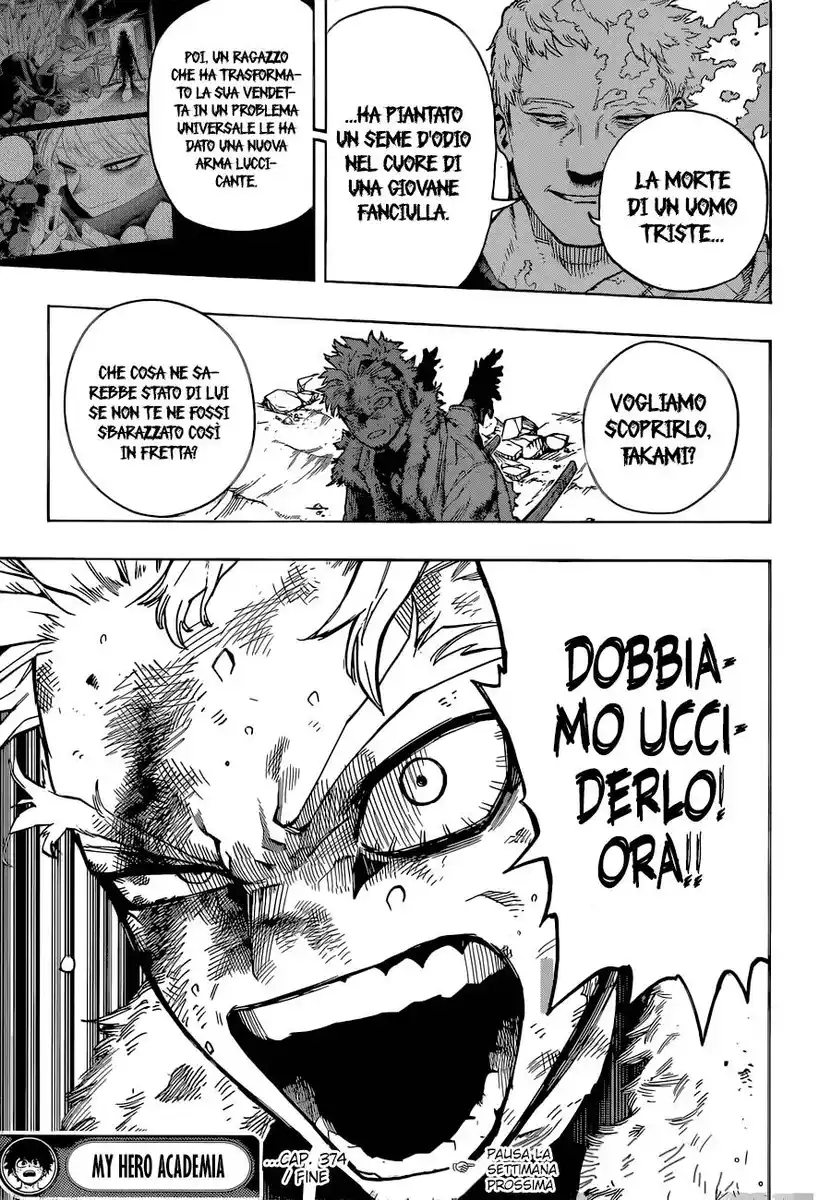 Boku no Hero Academia Capitolo 374 page 14