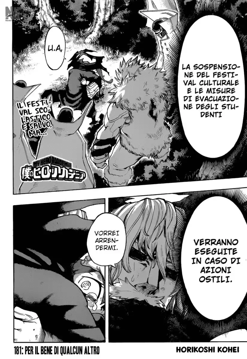 Boku no Hero Academia Capitolo 181 page 3