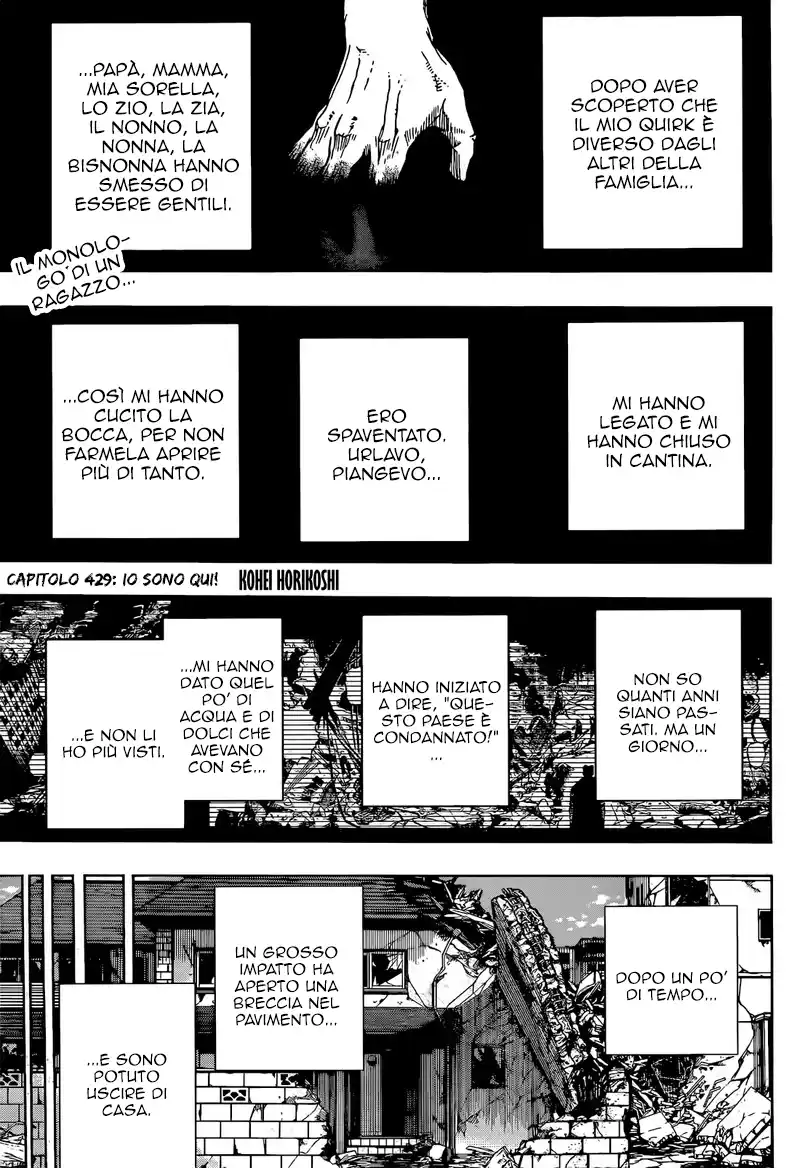 Boku no Hero Academia Capitolo 429 page 4