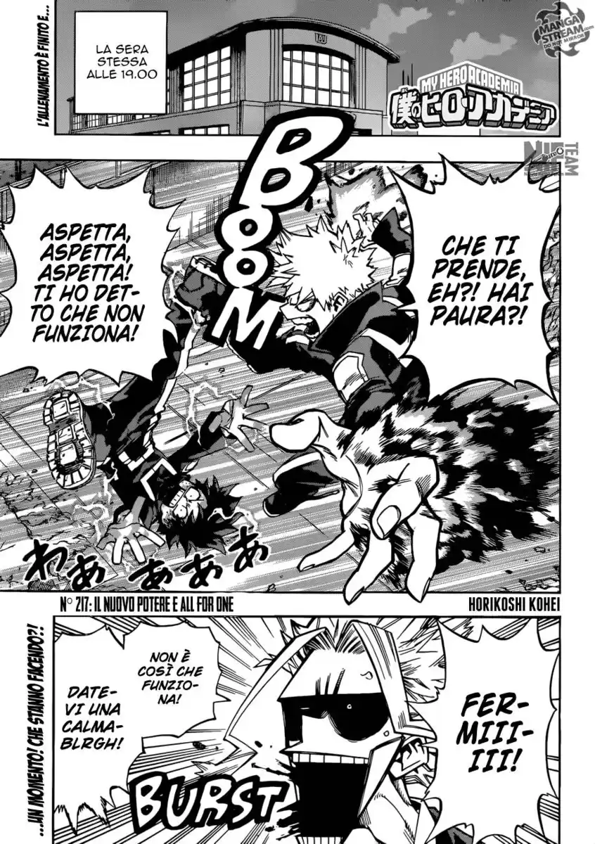 Boku no Hero Academia Capitolo 217 page 2