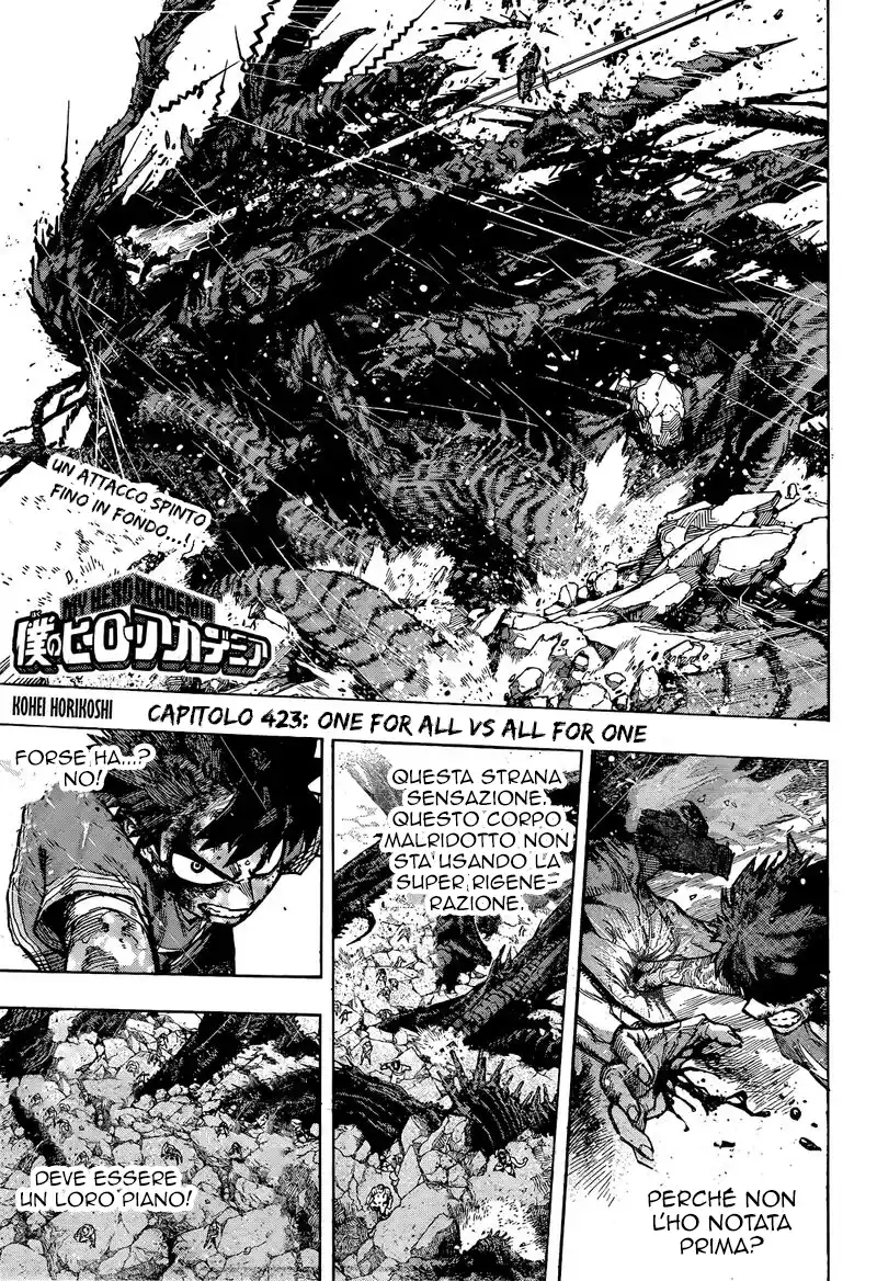 Boku no Hero Academia Capitolo 423 page 2