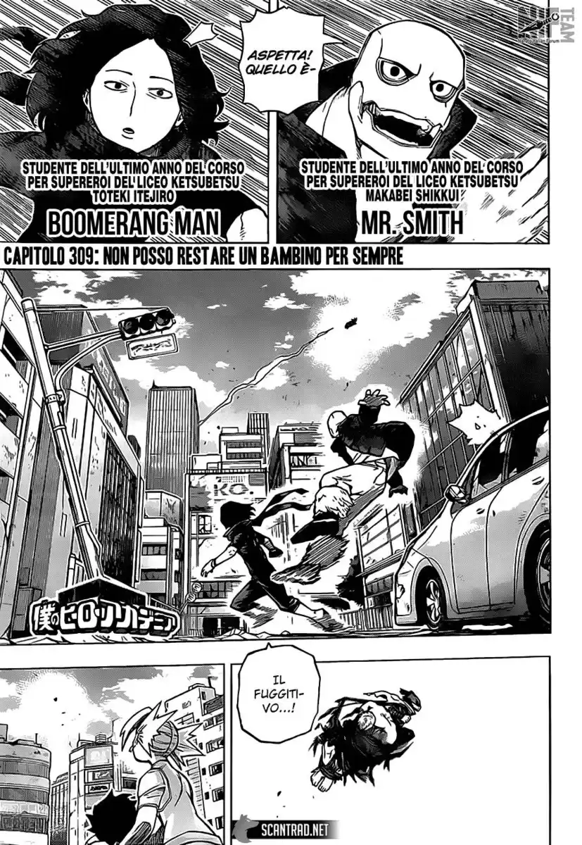 Boku no Hero Academia Capitolo 309 page 1