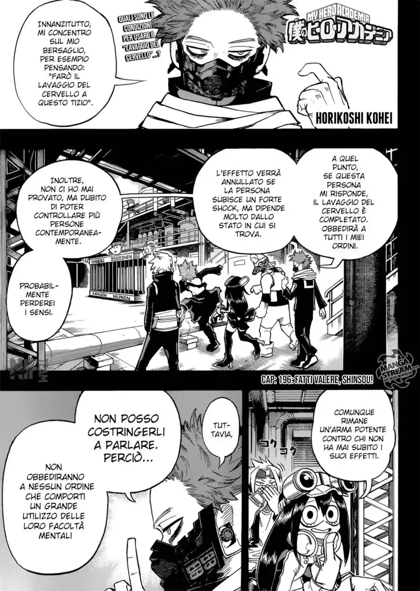 Boku no Hero Academia Capitolo 196 page 2