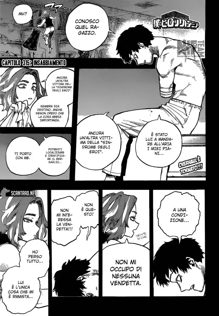 Boku no Hero Academia Capitolo 315 page 1