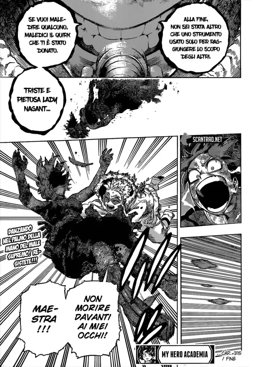 Boku no Hero Academia Capitolo 315 page 16