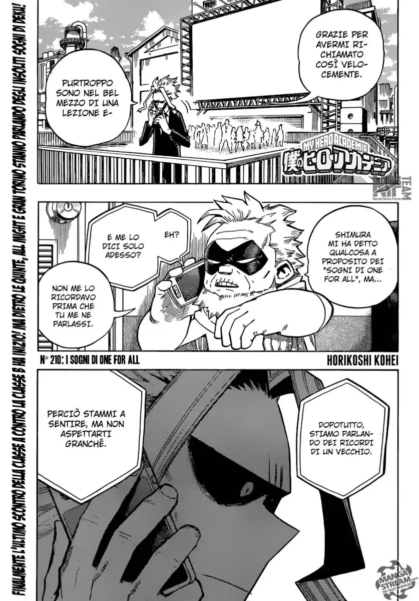 Boku no Hero Academia Capitolo 210 page 2