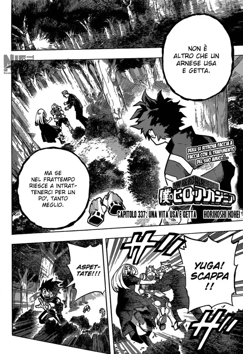 Boku no Hero Academia Capitolo 337 page 3