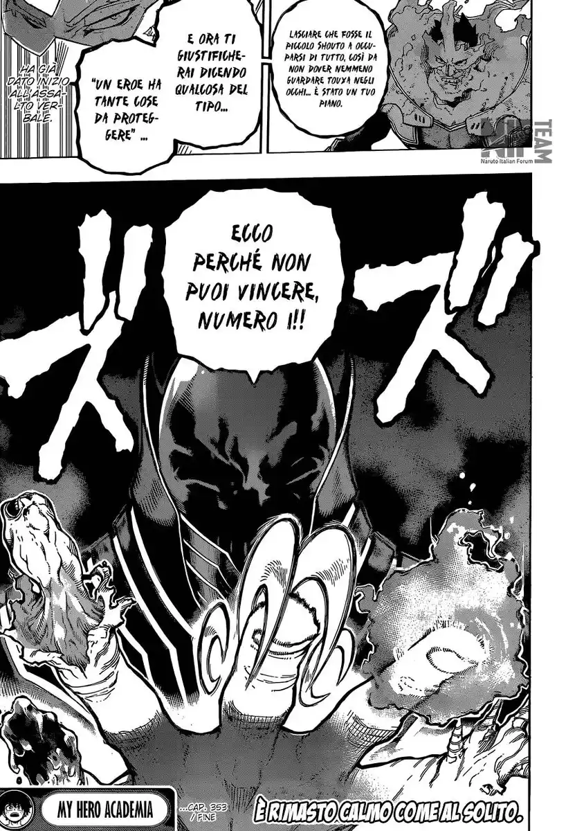 Boku no Hero Academia Capitolo 353 page 18