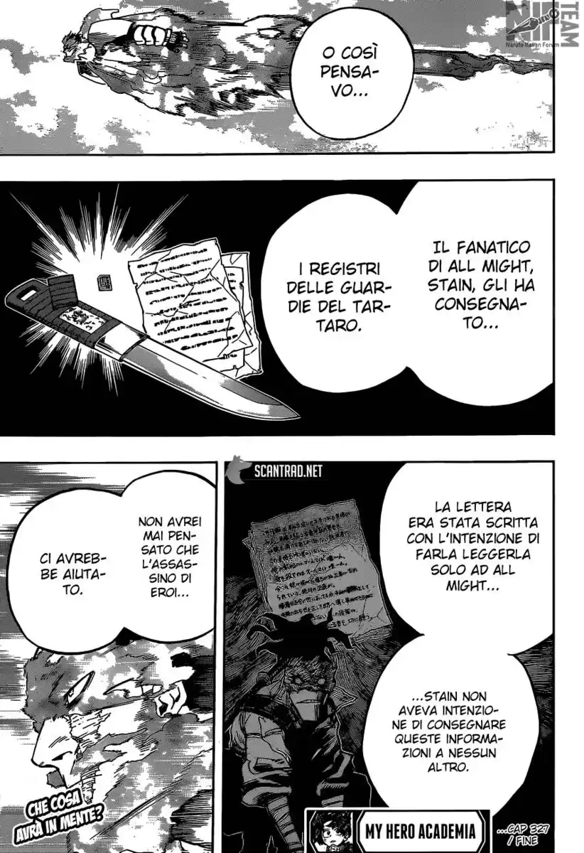 Boku no Hero Academia Capitolo 327 page 17