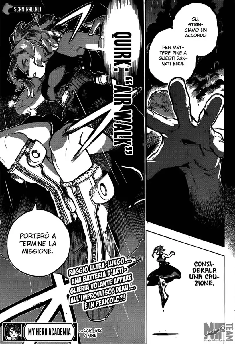 Boku no Hero Academia Capitolo 312 page 15