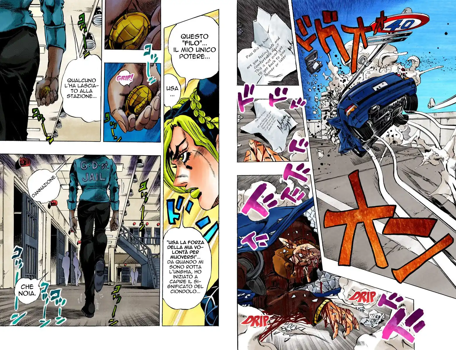 JoJo's Bizarre Adventure Part 6 - Stone Ocean (Official Colored) Capitolo 03 page 10