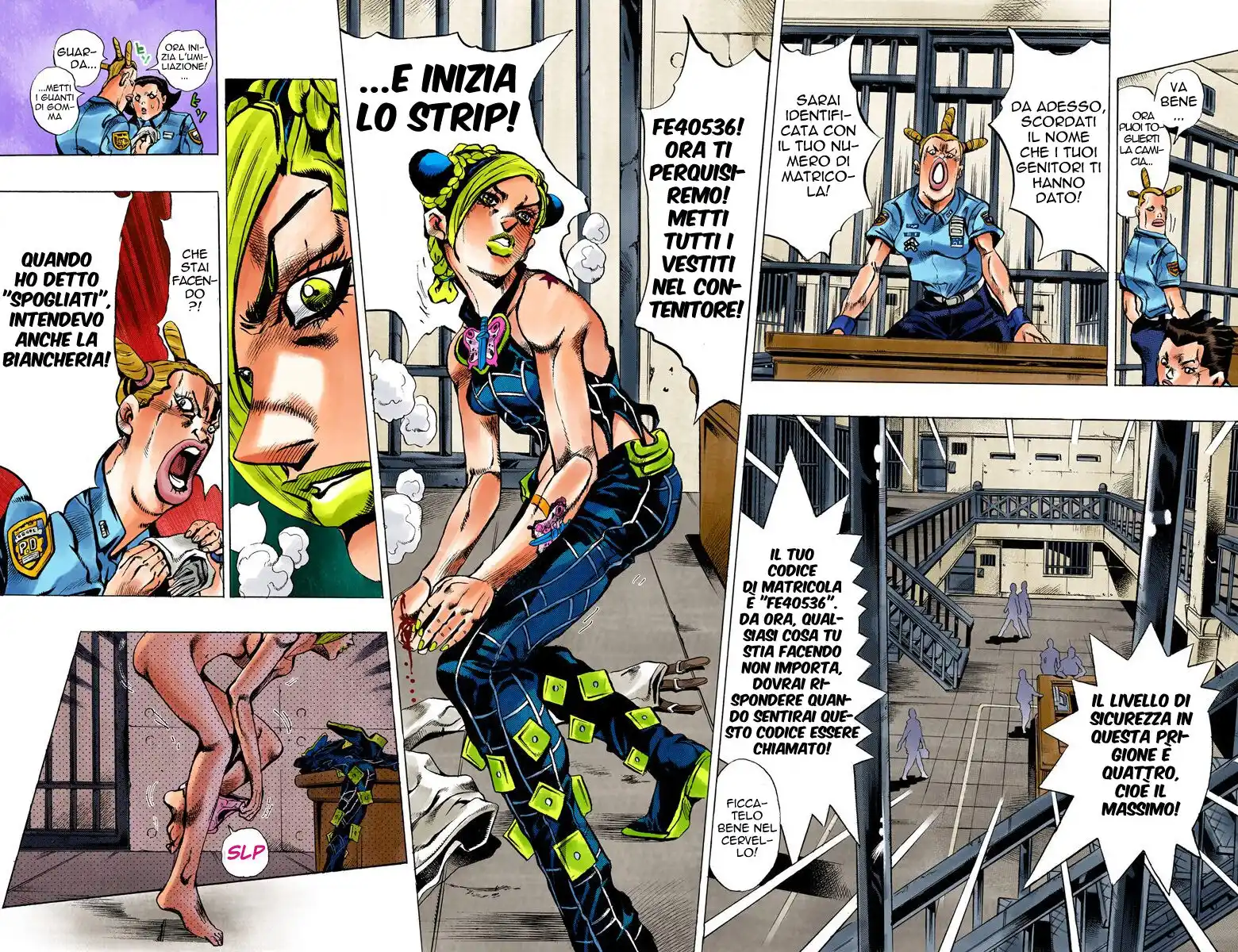 JoJo's Bizarre Adventure Part 6 - Stone Ocean (Official Colored) Capitolo 03 page 4