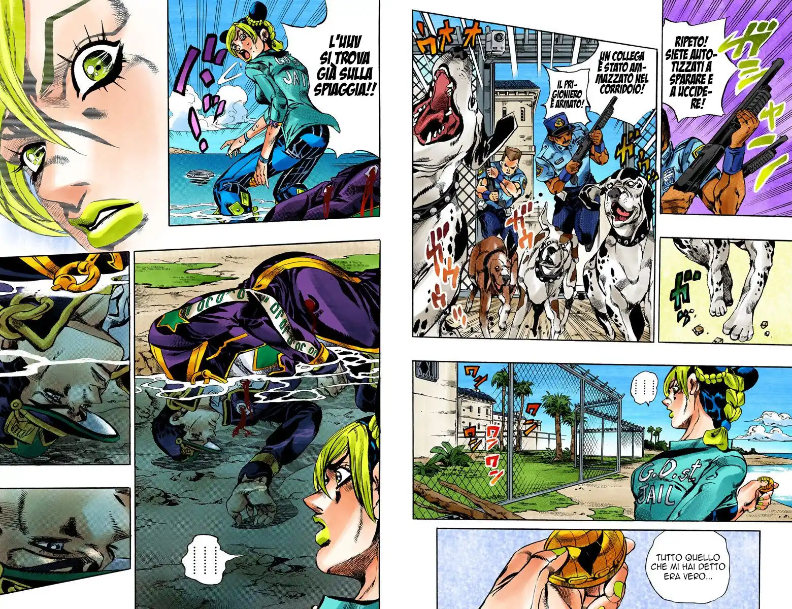 JoJo's Bizarre Adventure Part 6 - Stone Ocean (Official Colored) Capitolo 20 page 4