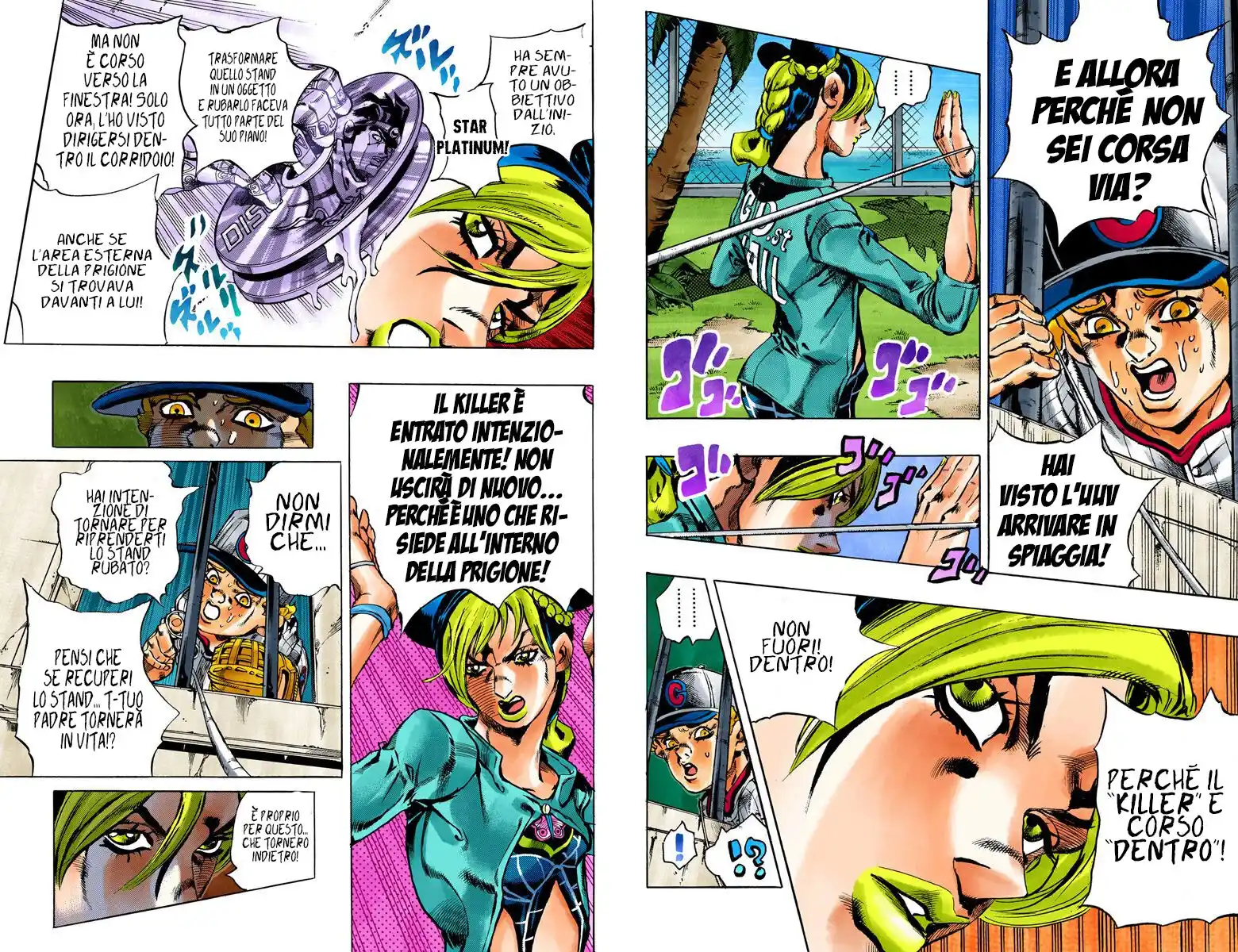 JoJo's Bizarre Adventure Part 6 - Stone Ocean (Official Colored) Capitolo 20 page 9