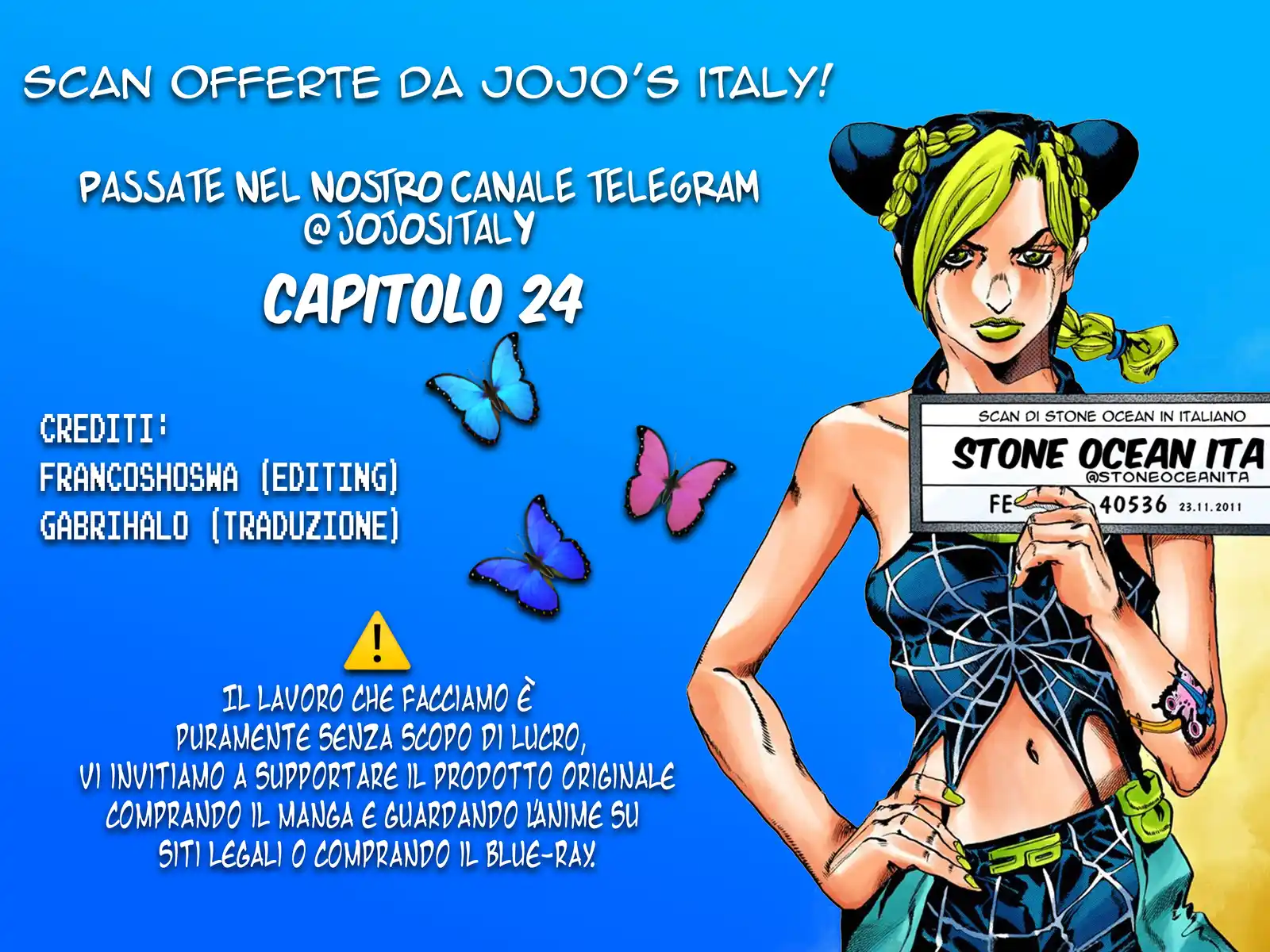 JoJo's Bizarre Adventure Part 6 - Stone Ocean (Official Colored) Capitolo 24 page 1