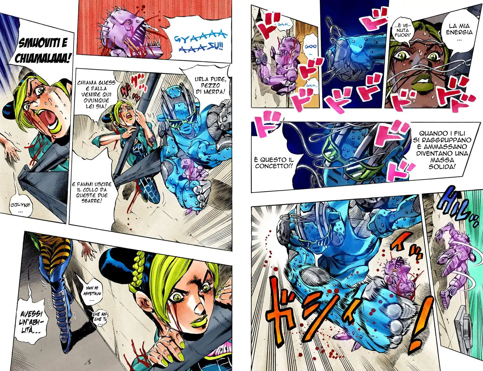 JoJo's Bizarre Adventure Part 6 - Stone Ocean (Official Colored) Capitolo 09 page 3