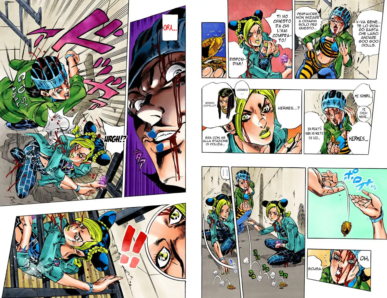 JoJo's Bizarre Adventure Part 6 - Stone Ocean (Official Colored) Capitolo 09 page 5