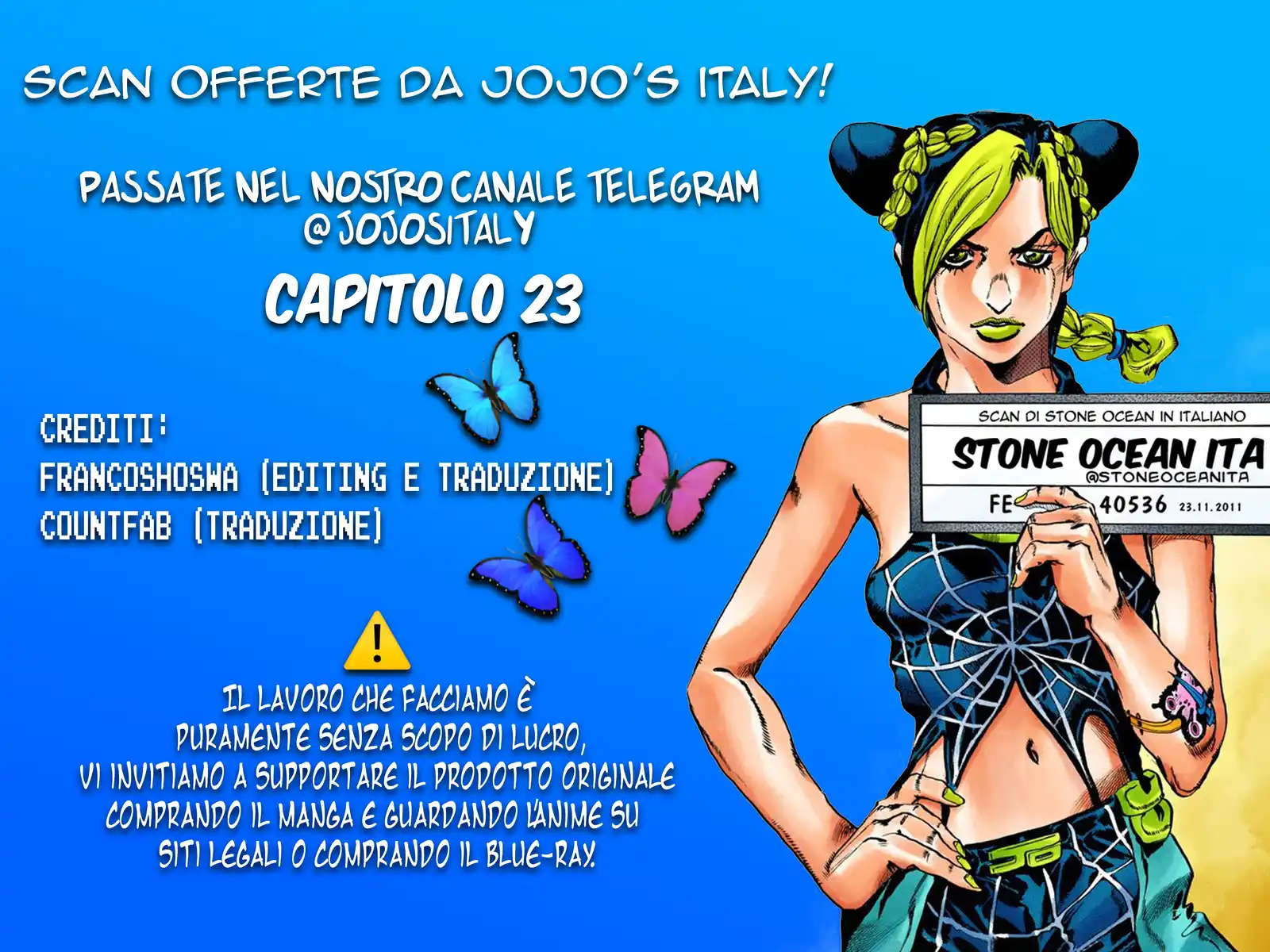 JoJo's Bizarre Adventure Part 6 - Stone Ocean (Official Colored) Capitolo 23 page 1