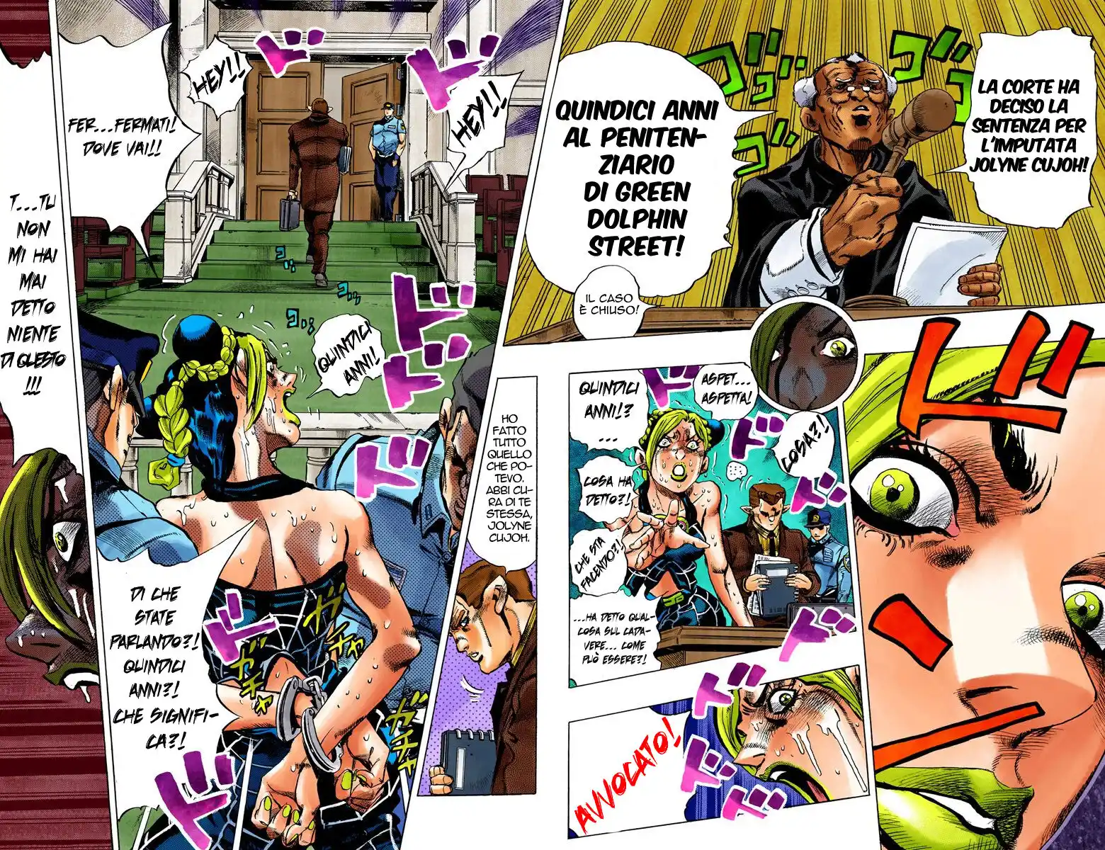 JoJo's Bizarre Adventure Part 6 - Stone Ocean (Official Colored) Capitolo 02 page 13