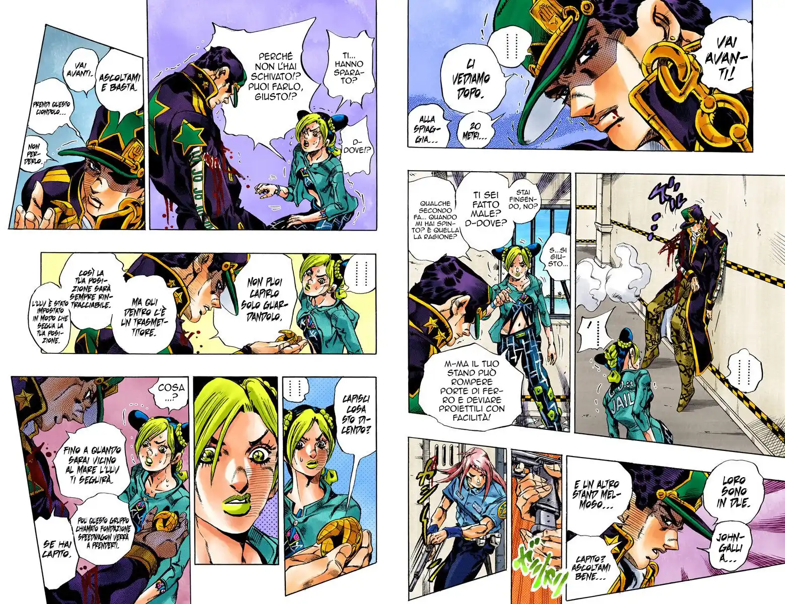 JoJo's Bizarre Adventure Part 6 - Stone Ocean (Official Colored) Capitolo 19 page 6