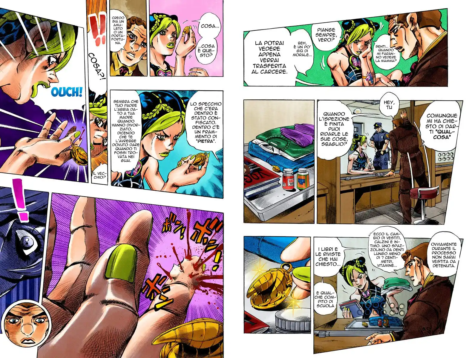 JoJo's Bizarre Adventure Part 6 - Stone Ocean (Official Colored) Capitolo 01 page 10