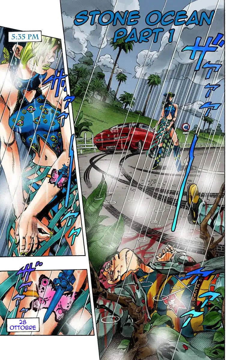 JoJo's Bizarre Adventure Part 6 - Stone Ocean (Official Colored) Capitolo 01 page 2