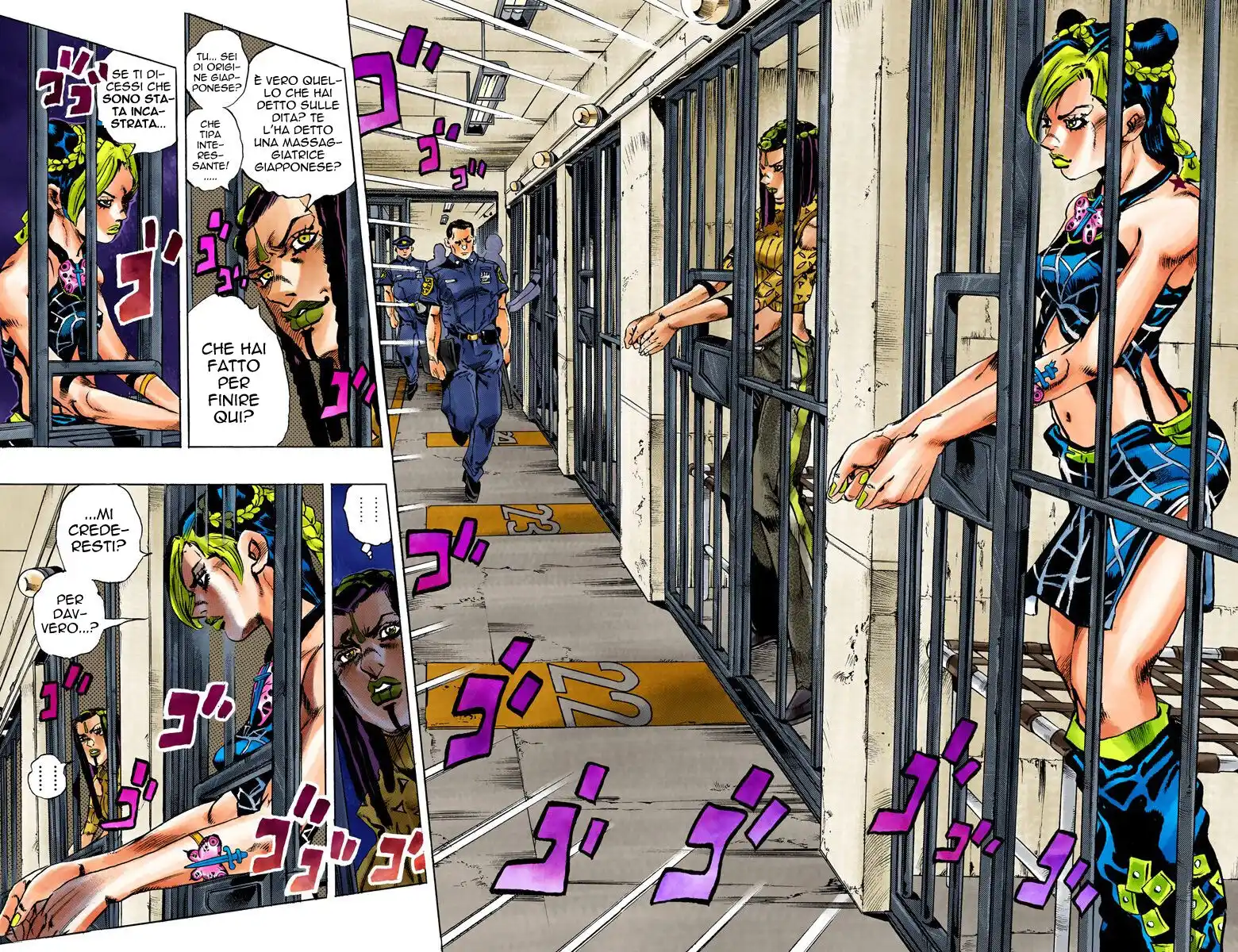 JoJo's Bizarre Adventure Part 6 - Stone Ocean (Official Colored) Capitolo 01 page 8