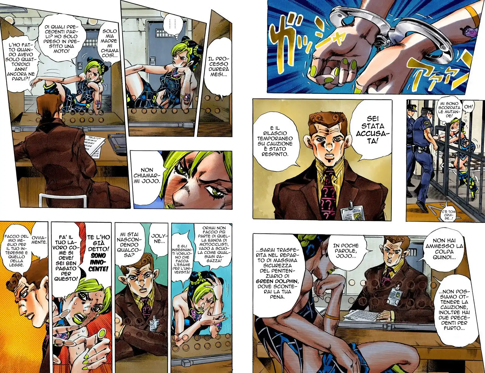 JoJo's Bizarre Adventure Part 6 - Stone Ocean (Official Colored) Capitolo 01 page 9