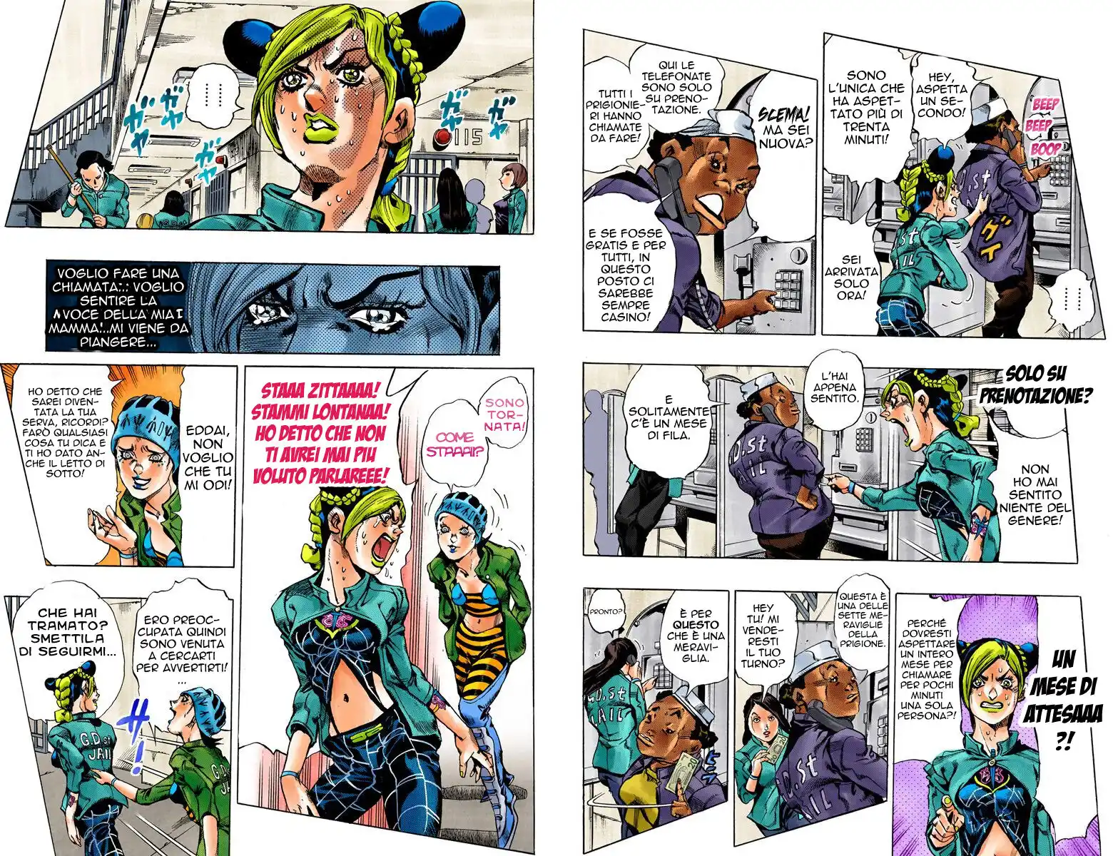 JoJo's Bizarre Adventure Part 6 - Stone Ocean (Official Colored) Capitolo 10 page 4