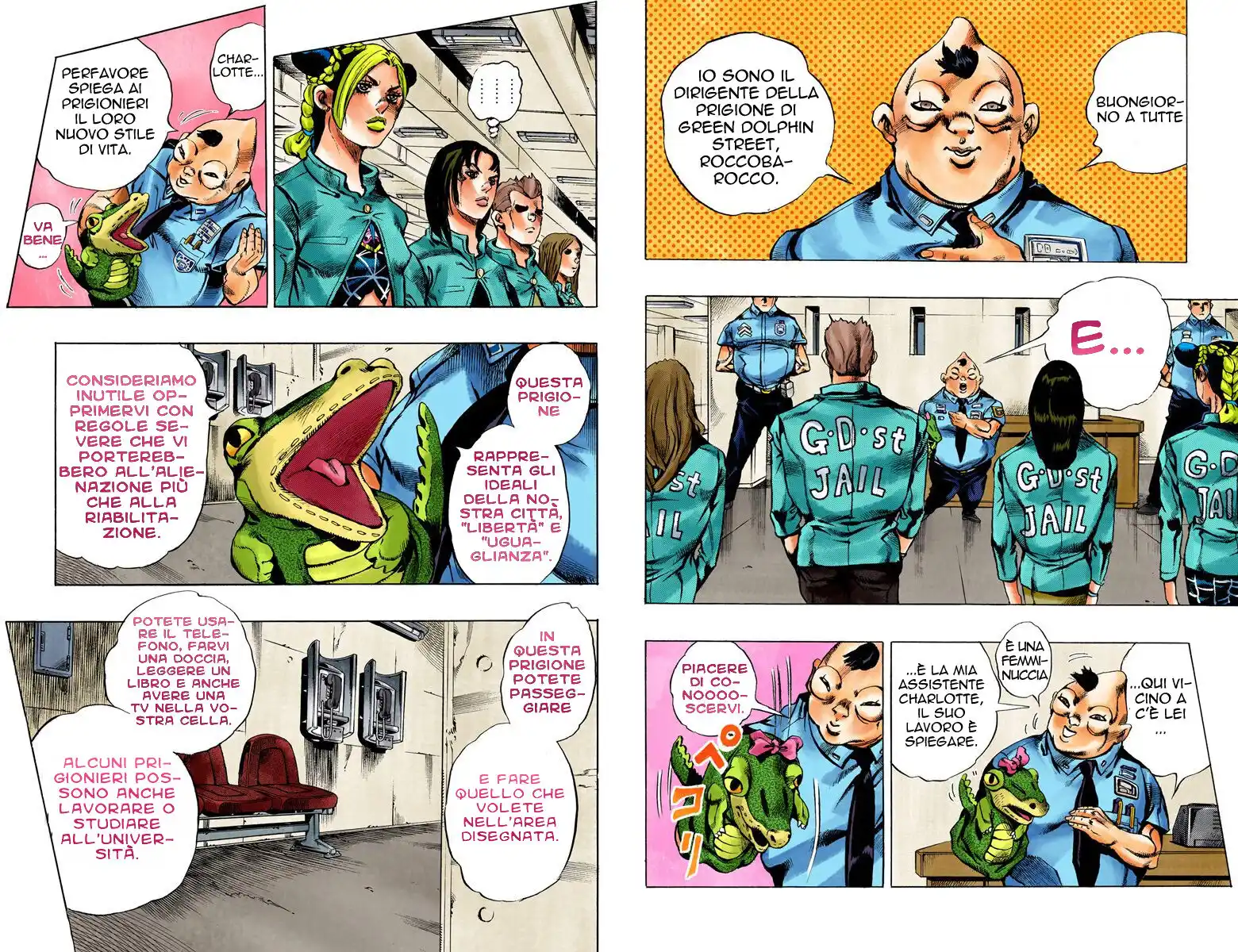 JoJo's Bizarre Adventure Part 6 - Stone Ocean (Official Colored) Capitolo 04 page 3