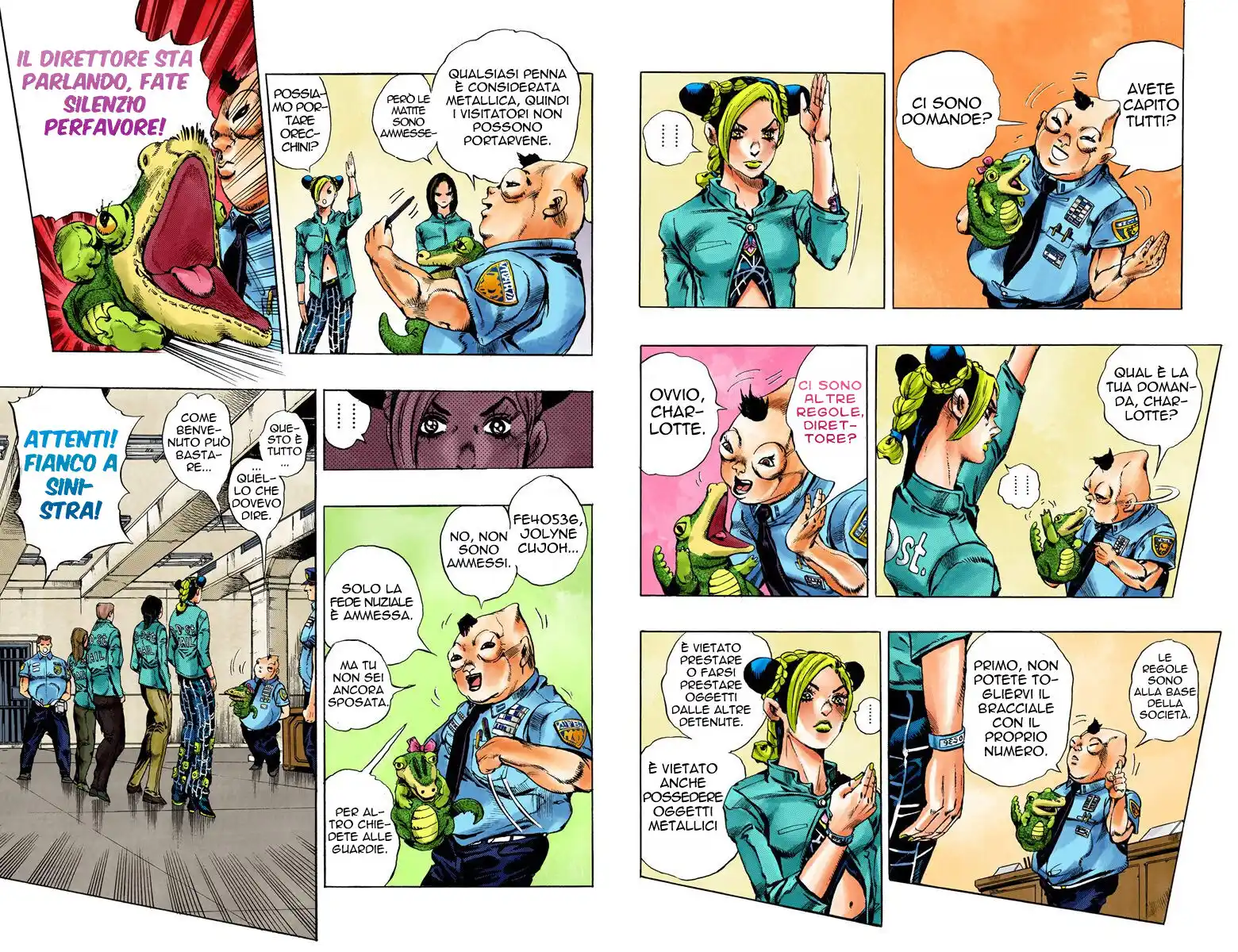 JoJo's Bizarre Adventure Part 6 - Stone Ocean (Official Colored) Capitolo 04 page 4