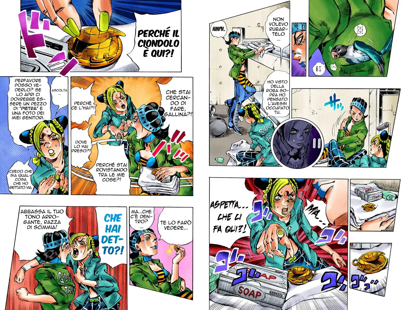 JoJo's Bizarre Adventure Part 6 - Stone Ocean (Official Colored) Capitolo 04 page 9