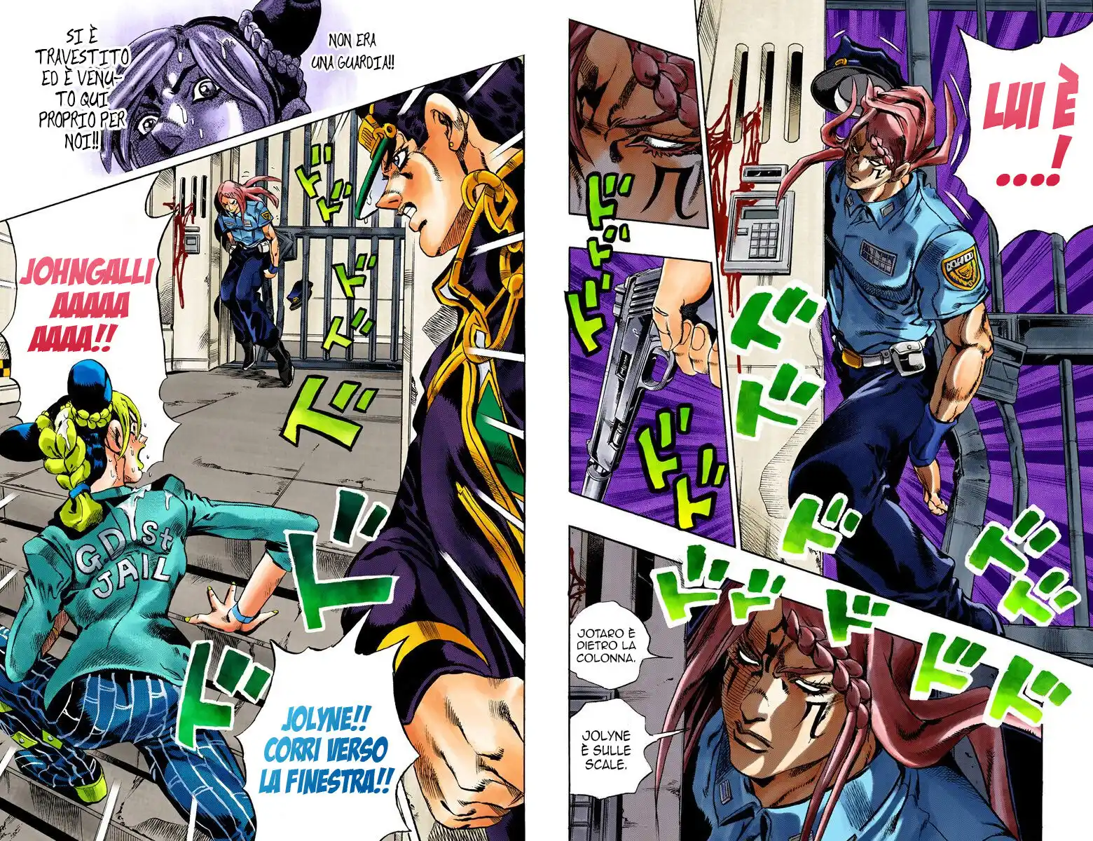 JoJo's Bizarre Adventure Part 6 - Stone Ocean (Official Colored) Capitolo 18 page 7